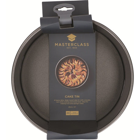 MasterClass Non-Stick 20cm Round Loose Base Deep Cake Pan - KITCHEN HAND TOOLS - Beattys of Loughrea