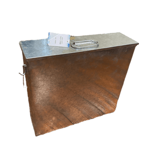 Phoenix Galvanised Ash Safe - Large 16.5″ X 4.5″ X 15″ - FIREPLACE - COAL BUCKET LOG BOX BASKET STOVE FAN - Beattys of Loughrea