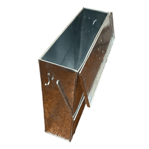 Phoenix Galvanised Ash Safe - Large 16.5″ X 4.5″ X 15″ - FIREPLACE - COAL BUCKET LOG BOX BASKET STOVE FAN - Beattys of Loughrea