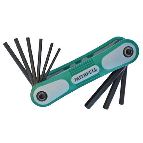 Faithfull FAIHKSF9AF Folding Hex Key Set 9 A/F - ALLEN KEYS - Beattys of Loughrea
