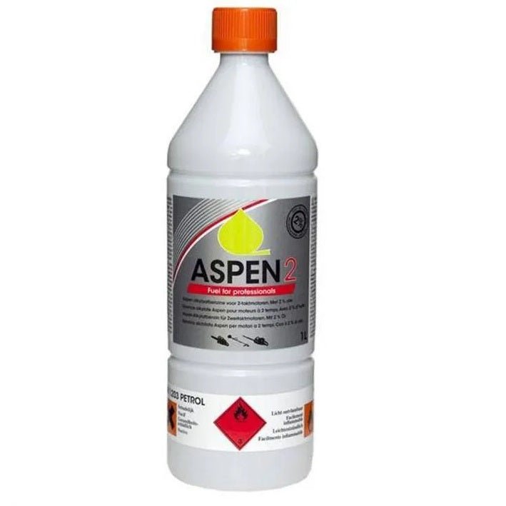 Aspen 2 Pre-Mixed 2 Stroke Fuel 1 litre - LAWNMOWER OIL/ FUEL - Beattys of Loughrea