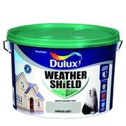 CARRAIG GREY Dulux Weathershield Masonry Paint Colours - 10 Litre - EXTERIOR & WEATHERSHIELD - Beattys of Loughrea