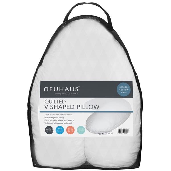 Neuhaus Quilted V-Shaped Pillow - PILLOWS - Beattys of Loughrea