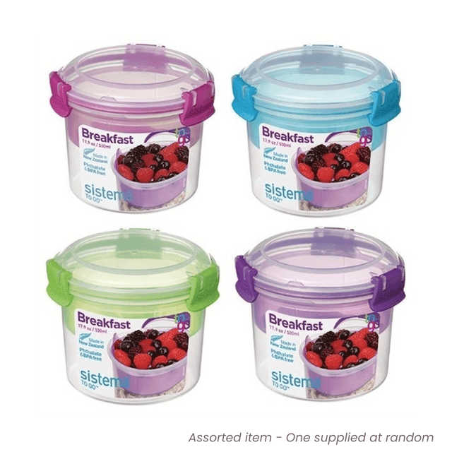 Sistema® Breakfast TO GO™ 530ml - PLASTICS - STORAGE LUNCH BOX BEAKER - Beattys of Loughrea