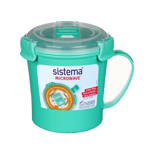 Sistema® Microwave™ Soup Mug 656ml - PLASTICS - STORAGE LUNCH BOX BEAKER - Beattys of Loughrea