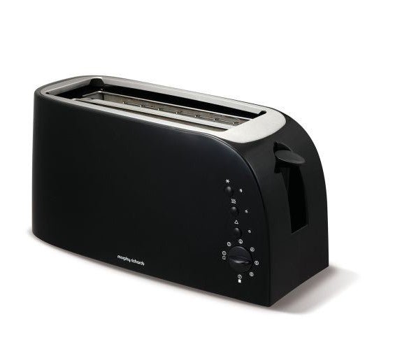 Morphy Richards- 980508 I Black 4 Slice Toaster - TOASTERS - Beattys of Loughrea