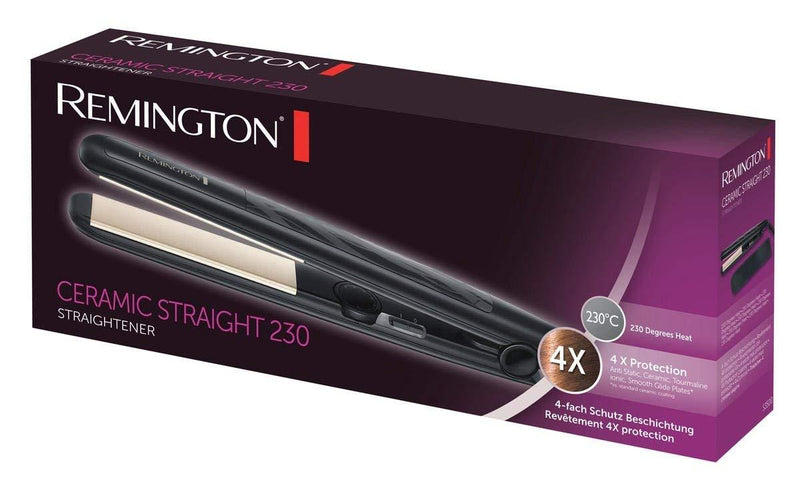 Remington Ceramic Straight 230 Hair Straightener - CURLERS/CRIMPERS/STRAIGHTENERS - Beattys of Loughrea