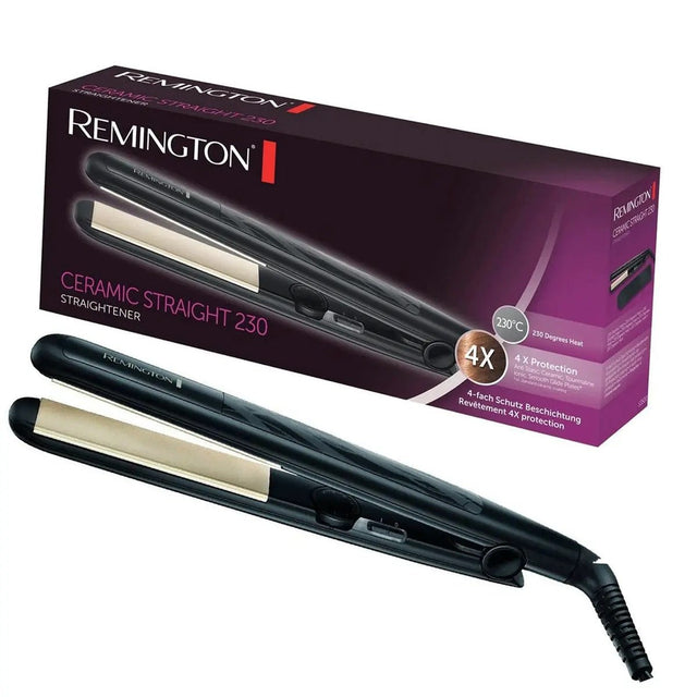 Remington Ceramic Straight 230 Hair Straightener - CURLERS/CRIMPERS/STRAIGHTENERS - Beattys of Loughrea
