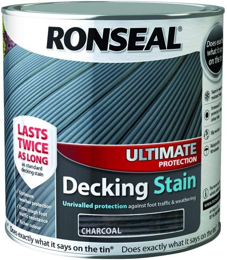 Ronseal Decking Rescue Paint - 2.5 Litre Charcoal - VARNISHES / WOODCARE - Beattys of Loughrea