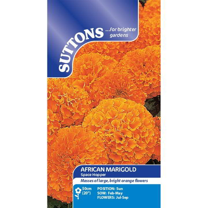 Suttons African Marigold Space Hopper 121021 - SEED VEG & FLOWER - Beattys of Loughrea