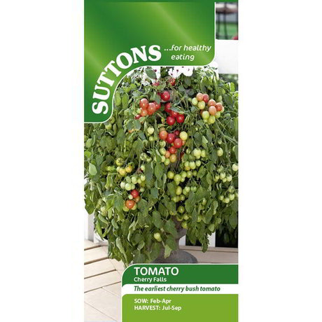 Suttons Tomato Cherry Falls 180558 - SEED VEG & FLOWER - Beattys of Loughrea