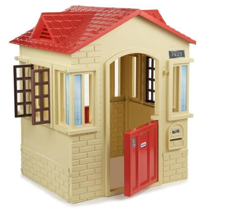 Little Tikes Cape Cottage Tan/Red - SWINGS/SLIDE OUTDOOR GAMES - Beattys of Loughrea