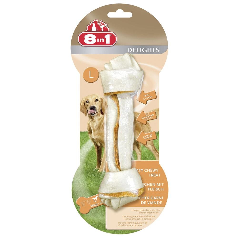 L 1 Piece 8In1 Delights Bone TA2472 - PET TREATS, SUPPLEMENTS - Beattys of Loughrea