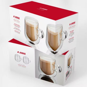 Judge Double Walled Glassware, 2 Piece Latte Glass Set, 275ml - MUG SETS - Beattys of Loughrea