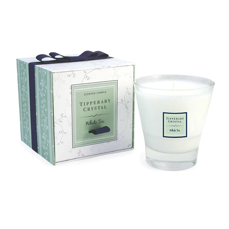 TIPPERARY CRYSTAL White Tea Candle Tumbler Candle - CANDLES - Beattys of Loughrea