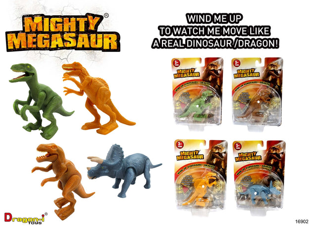 Mighty Megasaur Wind Ups Assorted - CARS/GARAGE/TRAINS - Beattys of Loughrea