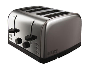 Russell Hobbs 18790 Futura 4 Slice Toaster Stainless Steel - TOASTERS - Beattys of Loughrea