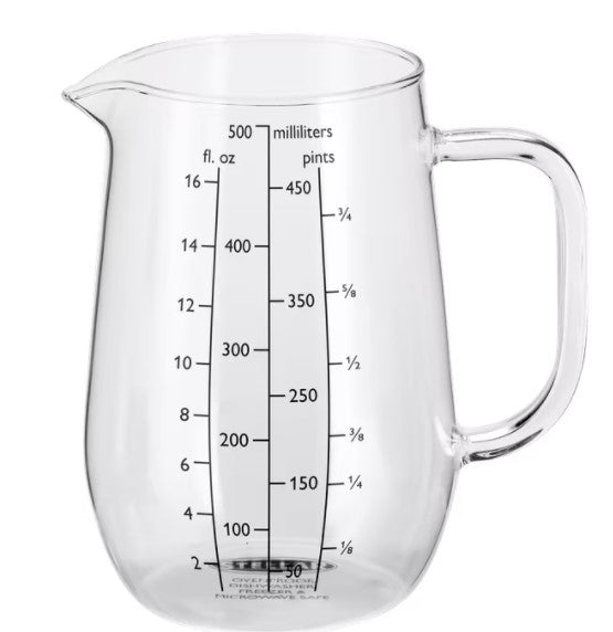 Stellar Glass Measuring Jug 500M SK108 - KITCHEN HAND TOOLS - Beattys of Loughrea