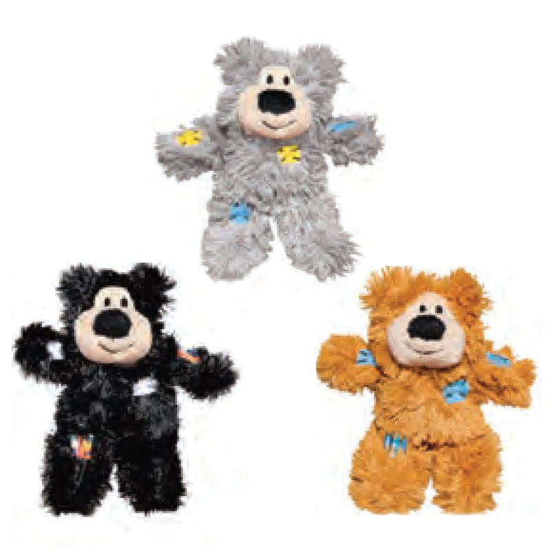 Cat Toy Patchwork Bear Softies - PET TOYS BOOKS - Beattys of Loughrea