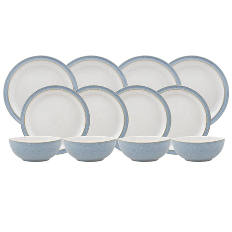 Denby Elements Blue 12 Piece Tableware Set - TABLEWARE SETS - GENERAL - Beattys of Loughrea