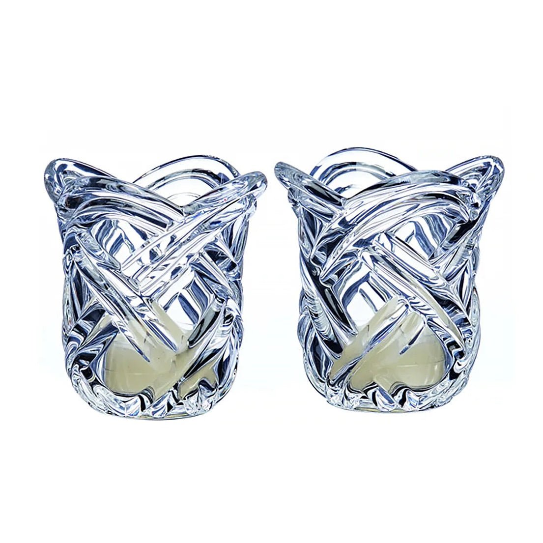 Newgrange Living Pair Woven Tea Light Candle Holders - CANDLE HOLDERS / Lanterns - Beattys of Loughrea