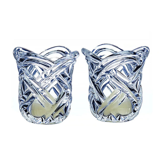 Newgrange Living Pair Woven Tea Light Candle Holders - CANDLE HOLDERS / Lanterns - Beattys of Loughrea