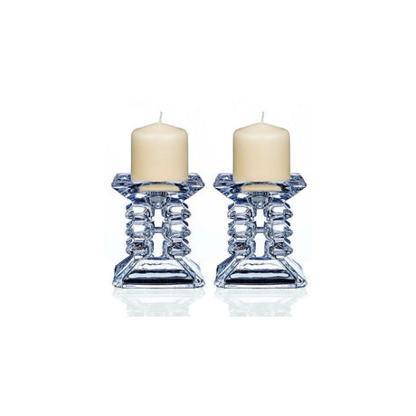Newgrange Living Pair of Ziggy Pillar Candleholders - CANDLE HOLDERS / Lanterns - Beattys of Loughrea