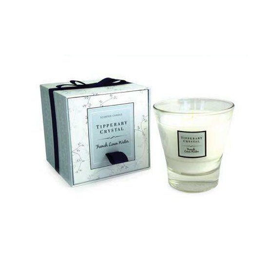TIPPERARY CRYSTAL French Linen Water Tumbler Candle - CANDLES - Beattys of Loughrea