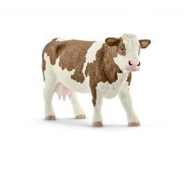 SCHLEICH SIMMENTAL COW 13801 - FARMS/TRACTORS/BUILDING - Beattys of Loughrea