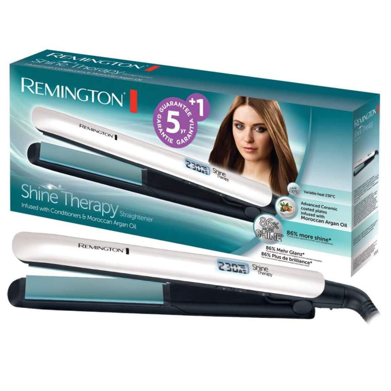 Remington S8500 Shine Therapy Straightener - CURLERS/CRIMPERS/STRAIGHTENERS - Beattys of Loughrea