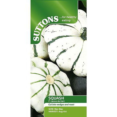 Suttons Squash F1 Jaune De Vert G178879 - SEED VEG & FLOWER - Beattys of Loughrea