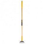 True Temper Cultivator 4 Prong Long Wood Handle (143.5 x 13 x 12.5 cm) - HOE/RAKE/HANDLE/HANDTOOL - Beattys of Loughrea
