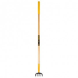 True Temper Cultivator 4 Prong Long Wood Handle (143.5 x 13 x 12.5 cm) - HOE/RAKE/HANDLE/HANDTOOL - Beattys of Loughrea