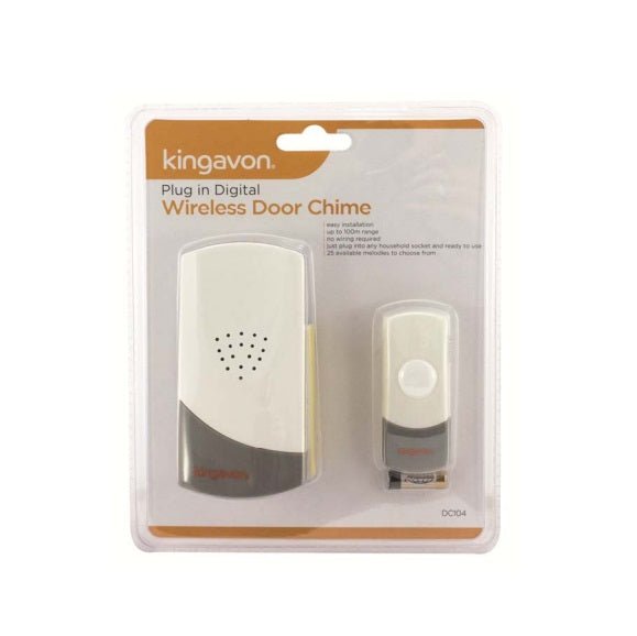Kingavon Plug-in Digital Wireless Door Chime - INTERCOM/DOOR BELL - Beattys of Loughrea