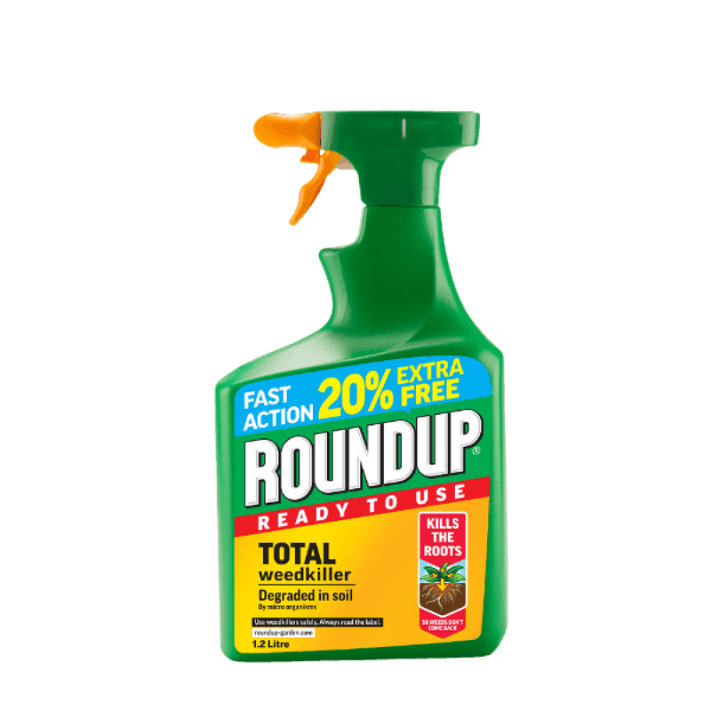 Roundup Total Ready To Use Weedkiller 1 Litre + 20% Extra Free - WEEDKILLER - Beattys of Loughrea