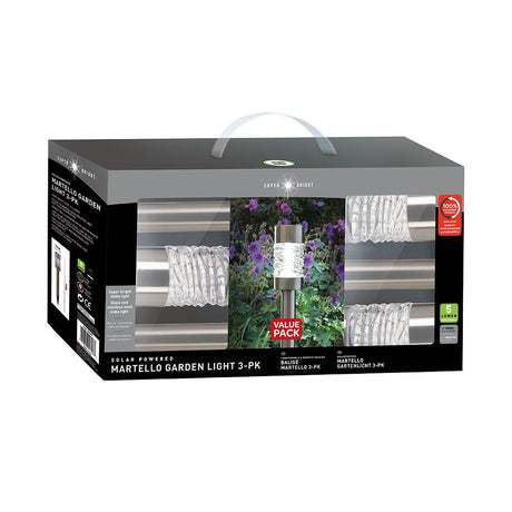 Smart Solar Martello 5 Lumens Stake Solar Light 3 Pack - SOLAR / GARDEN ORNAMENTS - Beattys of Loughrea