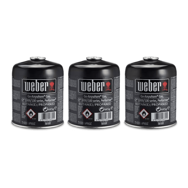 Weber Gas Canister 3 Pack - GAS CANNISTER REFILL - Beattys of Loughrea