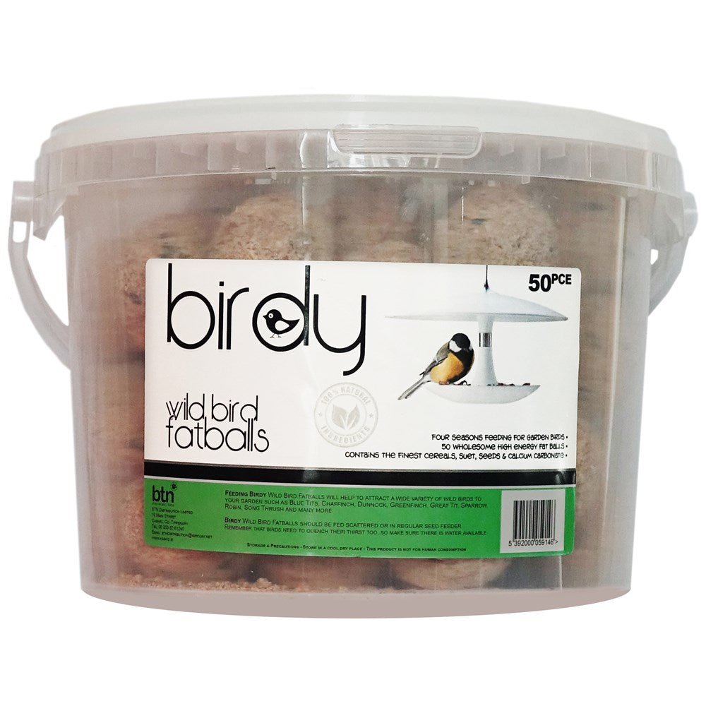 Birdy Fat Balls (No Nets) - 50pce Tub - BIRD FOOD - Beattys of Loughrea