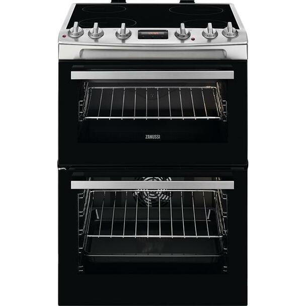 Zanussi ZCV66250XA 60Cm Stainless Steel Cooker - ELECT COOKER FREESTANDING <65CM - Beattys of Loughrea