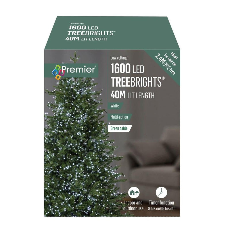 1600Led Treebrights White Timer 2019Tb005 Lights - XMAS LIGHTS LED - Beattys of Loughrea