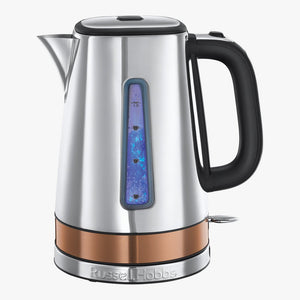 Russell Hobbs 24280 1.7L Luna Kettle Copper/Steel - HEALTH GRILLS, G FOREMAN - Beattys of Loughrea