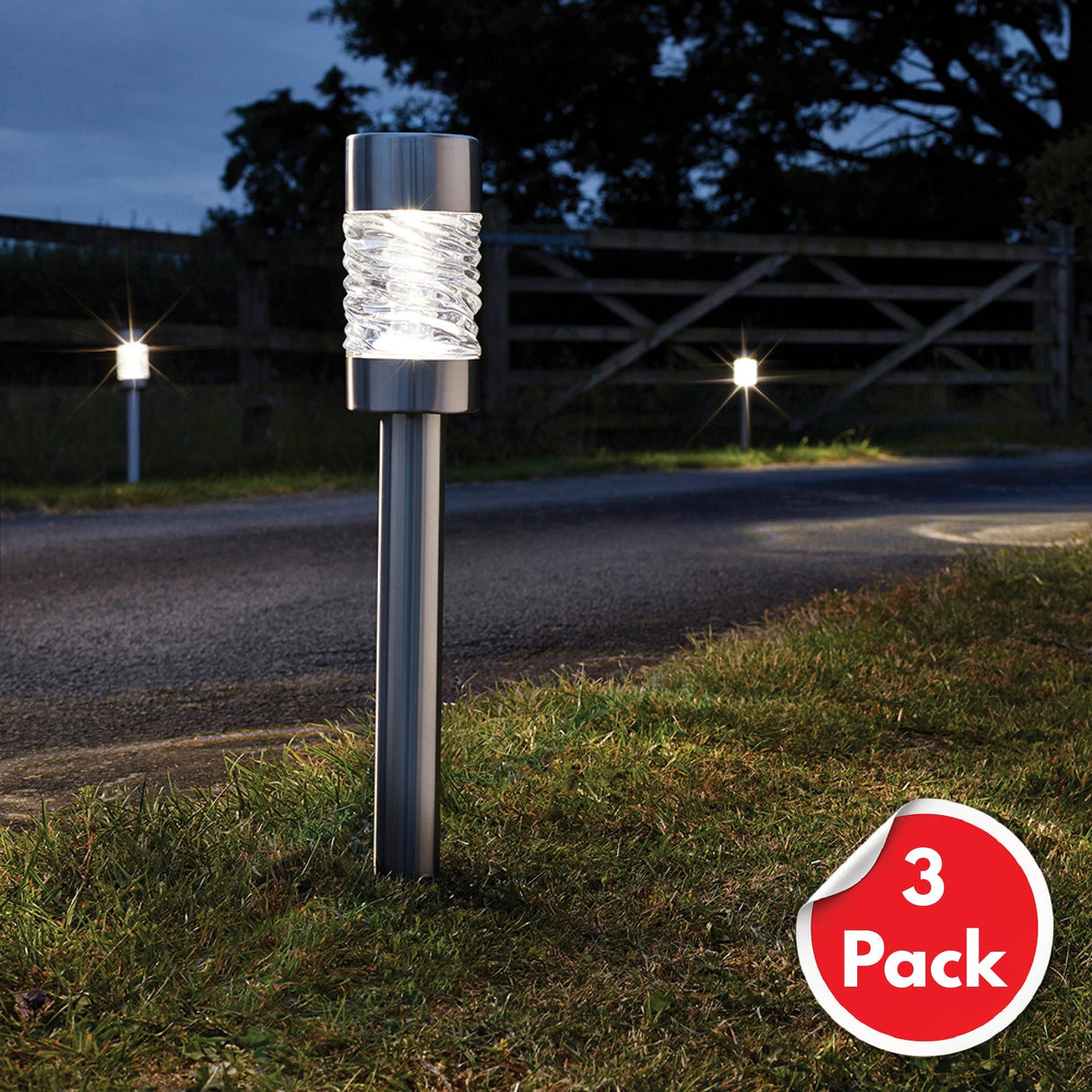 Smart Solar Martello 5 Lumens Stake Solar Light 3 Pack - SOLAR / GARDEN ORNAMENTS - Beattys of Loughrea
