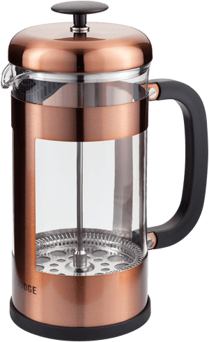 Judge Coffee Glass Cafetiere 8 Cup/ 1L Copper - TEA/COFFEE MAKER/BODUM/MILLS - Beattys of Loughrea