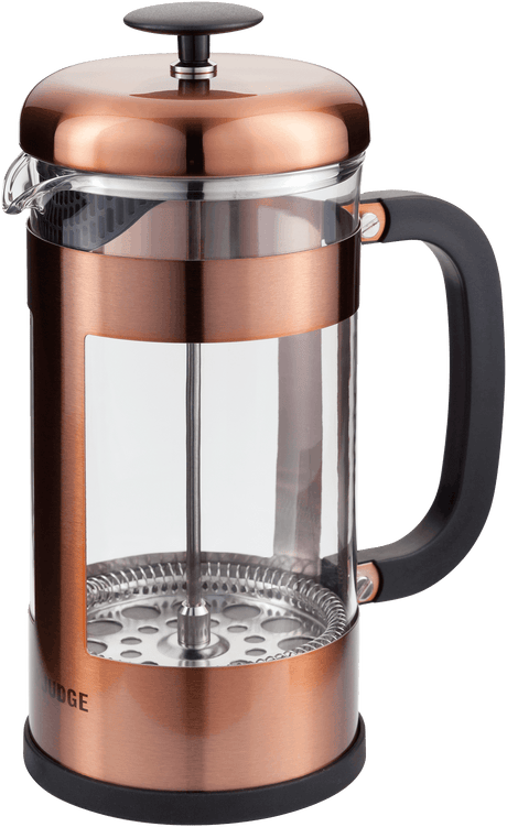 Judge Coffee Glass Cafetiere 8 Cup/ 1L Copper - TEA/COFFEE MAKER/BODUM/MILLS - Beattys of Loughrea