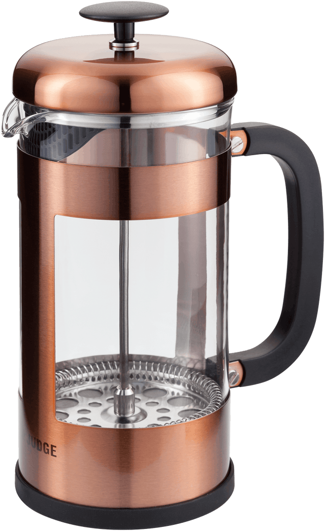 Judge Coffee Glass Cafetiere 8 Cup/ 1L Copper - TEA/COFFEE MAKER/BODUM/MILLS - Beattys of Loughrea