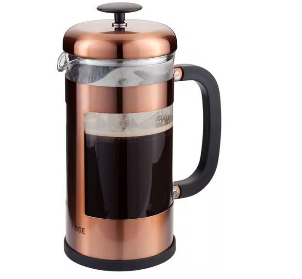 Judge Coffee Glass Cafetiere 8 Cup/ 1L Copper - TEA/COFFEE MAKER/BODUM/MILLS - Beattys of Loughrea