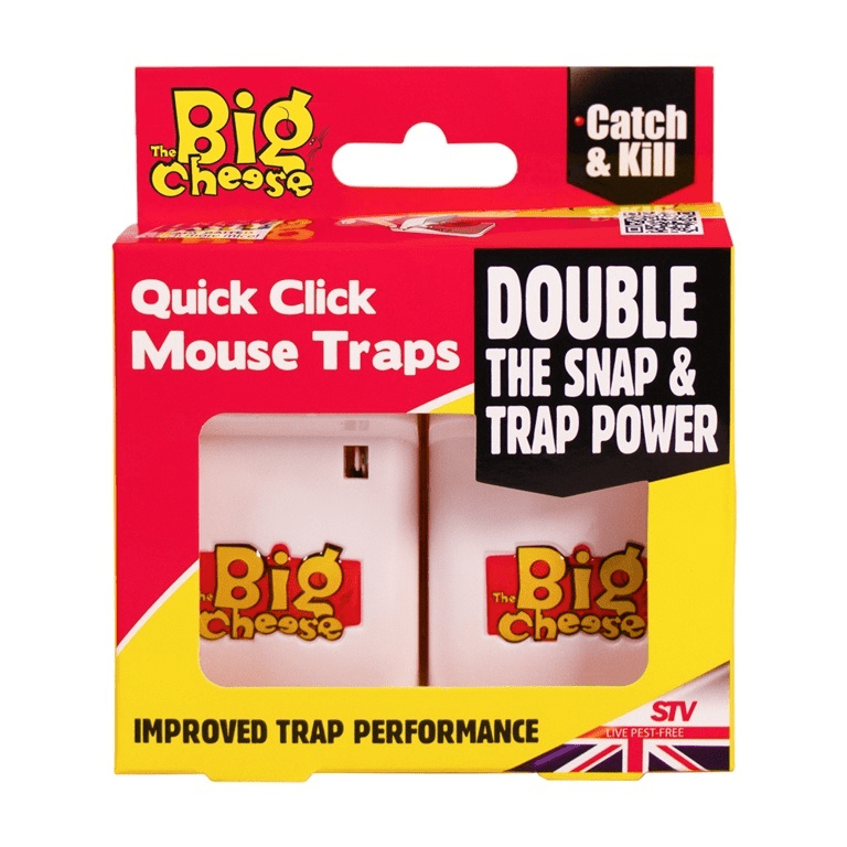 The Big Cheese Quick Click Mouse Trap 2 Pack - Stv147 - VERMIN BAIT/TRAP/FLY SPRAY - Beattys of Loughrea