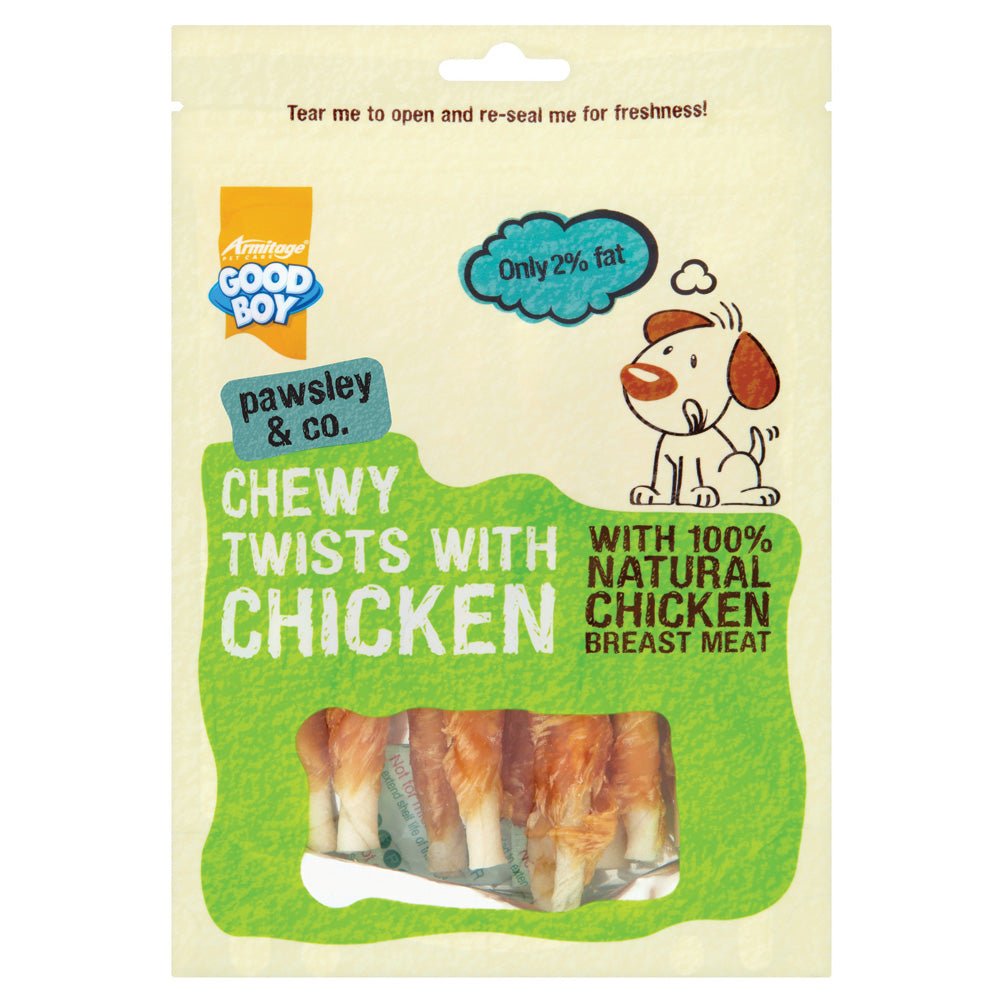 Chewy Chicken Twister 90G Goodboy - PET TREATS, SUPPLEMENTS - Beattys of Loughrea