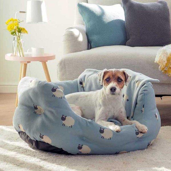 Small Oval Counting Sheep Bed - PET SLEEPING BASKET, BEDS - Beattys of Loughrea