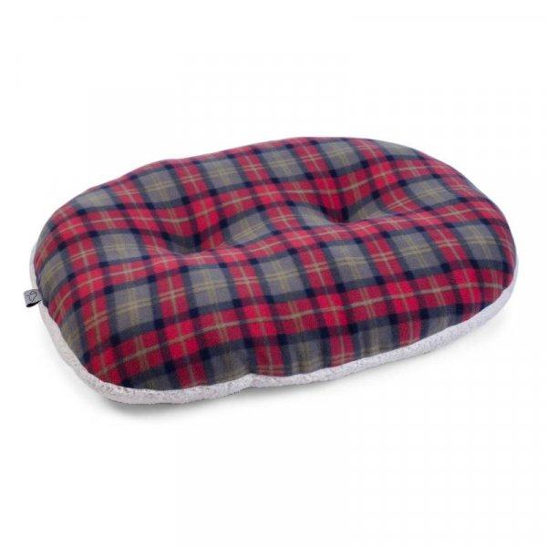 XS Check Oval Cushion - PET SLEEPING BASKET, BEDS - Beattys of Loughrea